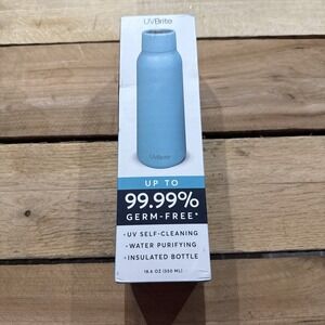 Self-Cleaning UV Water Bottle 18.6 Oz‎ Insulated Stainless Steel UVBrite New D33